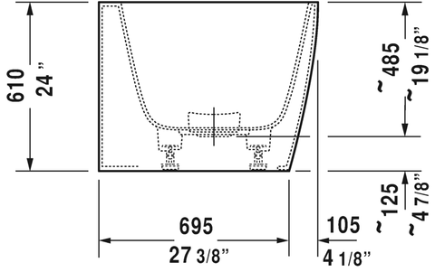 Image of Duravit DuraSquare 70 7/8" Corner Right Bathtub, White 700428000000090