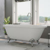 70 Inch Acrylic Double Ended Clawfoot Tub, No Faucet Holes ADE-NH