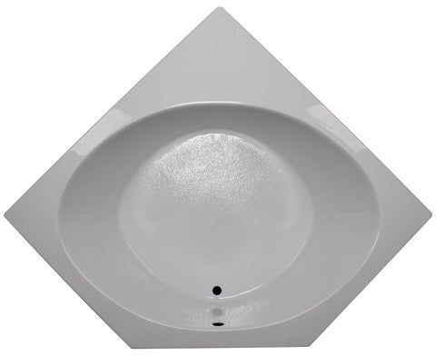 Image of American Acrylic 60" x 60" Corner Round Bathtub BR-29