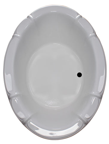 Image of American Acrylic 58" x 79" Oval Drop In Bathtub BR-59