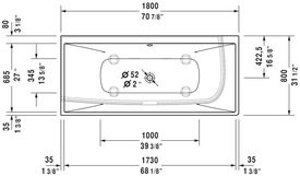 Duravit DuraSquare Corner Bathtub 700427000000090 White