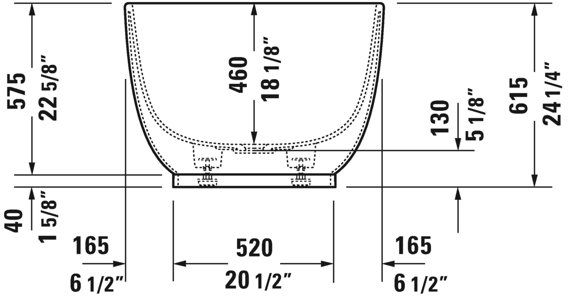 Duravit Luv 70 7/8" Freestanding Bathtub, White 700434000000090
