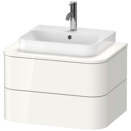 Image of Duravit Happy D.2 Plus 25 5/8" Wall Mounted Vanity Unit for Console, White High Gloss HP496002222