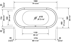 Duravit Starck 74 13/16