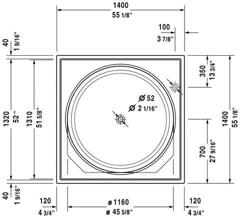 Image of Duravit Blue Moon Rectangular Bathtub 700143000000090 White