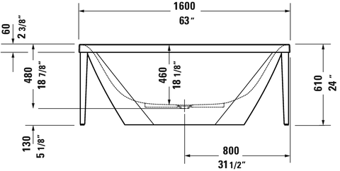 Image of Duravit XViu Freestanding Bathtubs 700444 Series