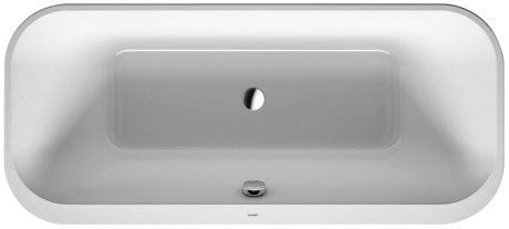 Duravit Happy D.2 Plus 70 7/8" Freestanding Bathtubs, Matte White 700453000000090