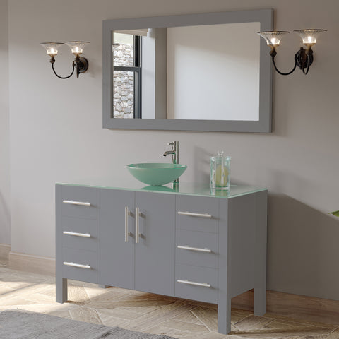 Image of 8116B-G Gray Vanity Polished Chrome