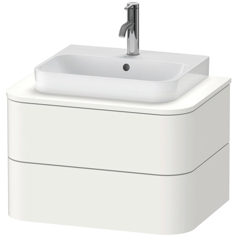 Image of Duravit Happy D.2 Plus 25 5/8" Wall Mounted Vanity Unit for Console, White High Gloss HP496002222