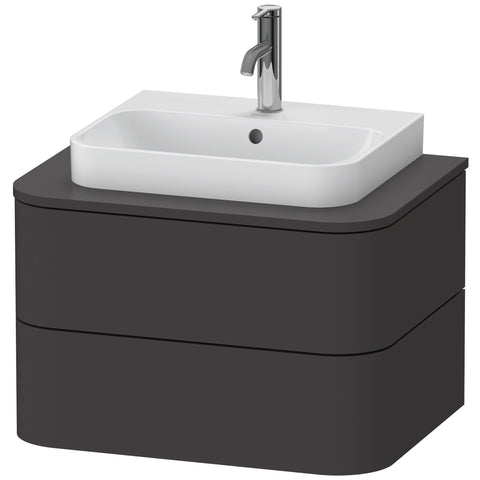 Image of Duravit Happy D.2 Plus 25 5/8" Wall Mounted Vanity Unit for Console, White High Gloss HP496002222