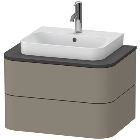 Image of Duravit Happy D.2 Plus 25 5/8" Wall Mounted Vanity Unit for Console, White High Gloss HP496002222