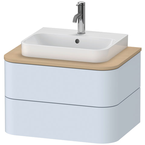 Image of Duravit Happy D.2 Plus 25 5/8" Wall Mounted Vanity Unit for Console, White High Gloss HP496002222