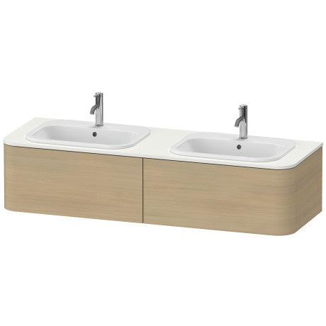 Image of Duravit Happy D.2 Plus 63" Wall Mounted Vanity Unit for Console, White High Gloss HP4956B