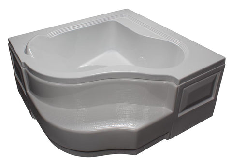 Image of American Acrylic 60" x 60" x 24" Deep Corner Tub BR-16