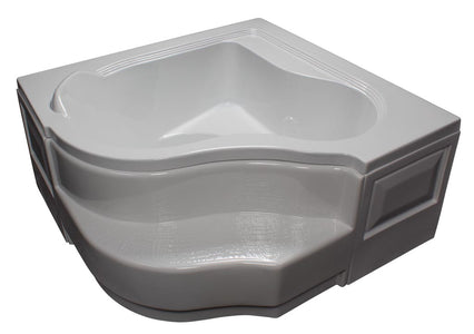 American Acrylic 60" x 60" x 24" Deep Corner Tub BR-16