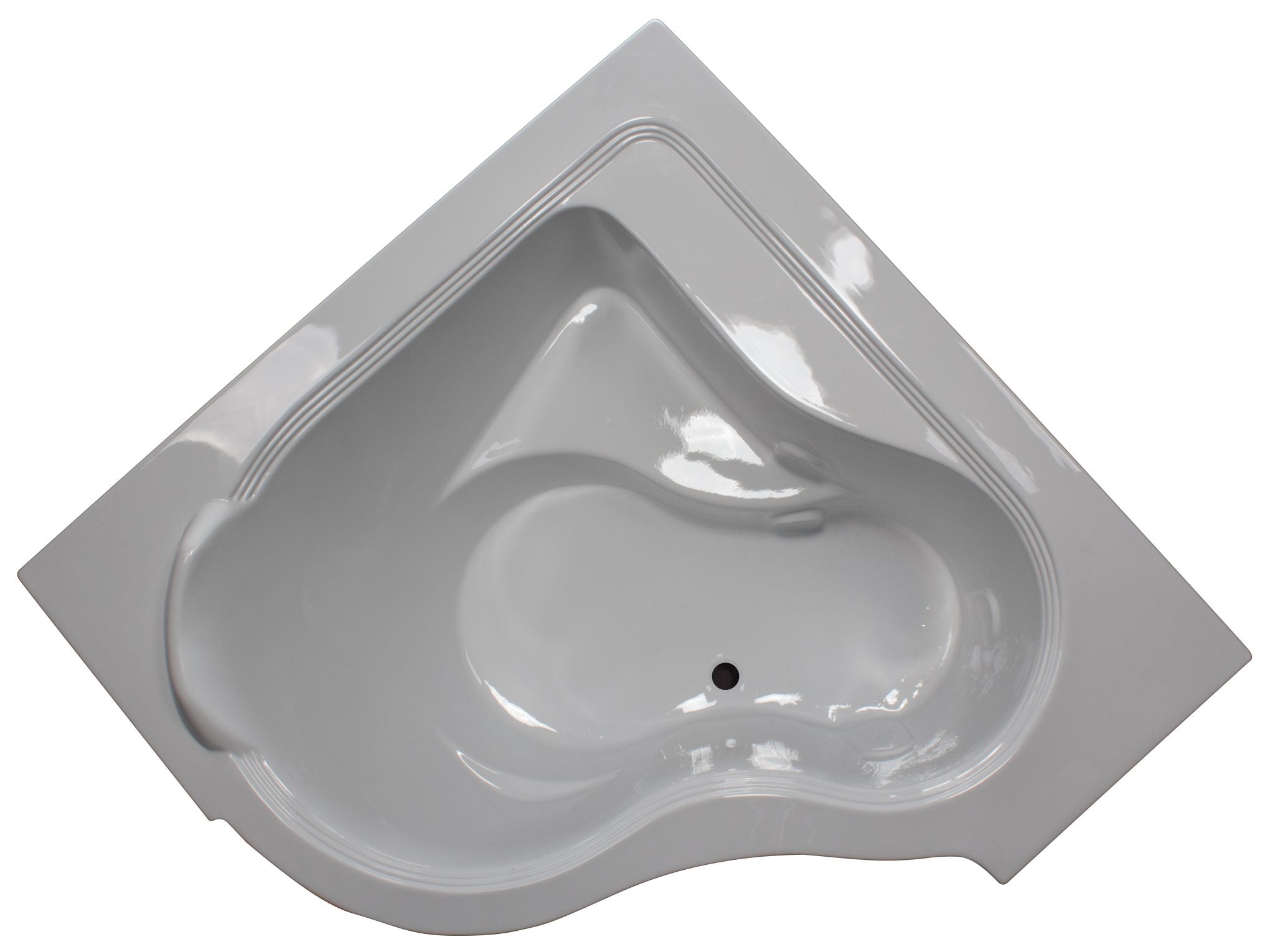 American Acrylic 60" x 60" x 24" Deep Corner Tub BR-16