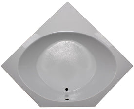 American Acrylic 60" x 60" Corner Round Bathtub BR-29