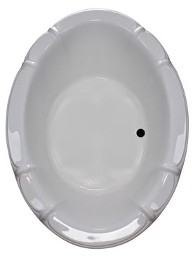 American Acrylic 58" x 79" Oval Drop In Bathtub BR-59